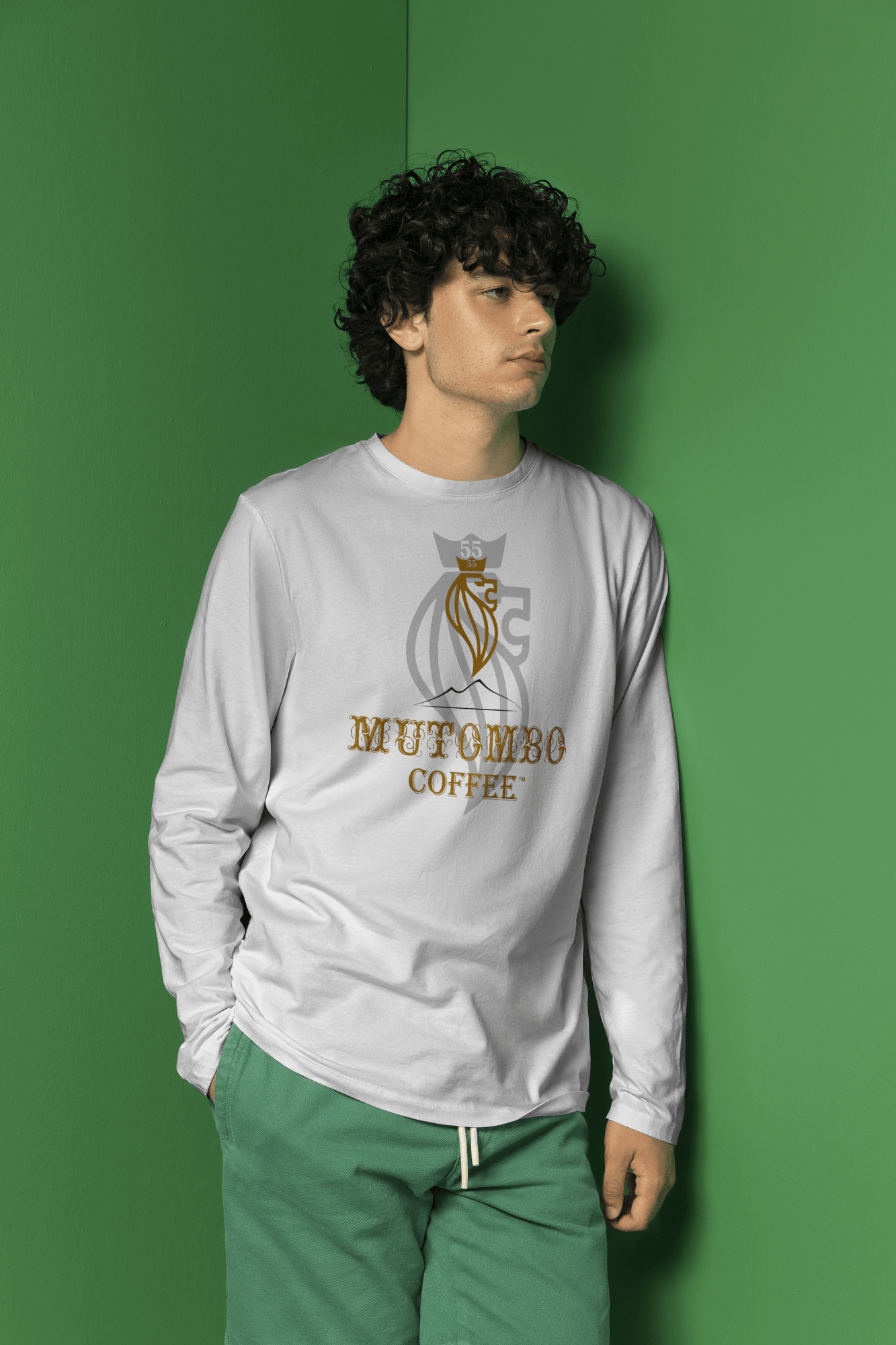 Bella Canvas, Long Sleeve, Lion Head T-Shirt - Mutombo Coffee