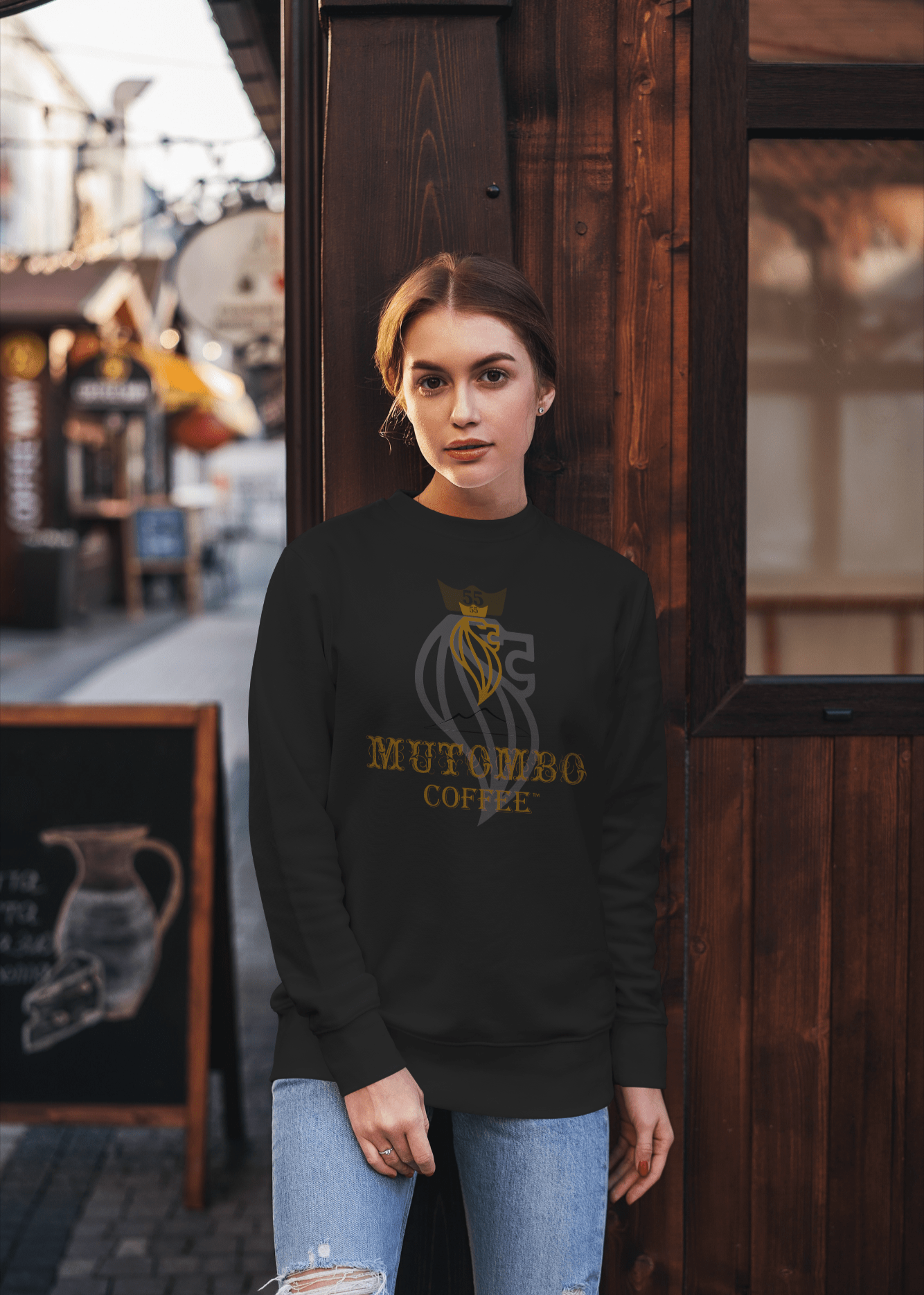 Bella Canvas, Long Sleeve, Lion Head T-Shirt - Mutombo Coffee