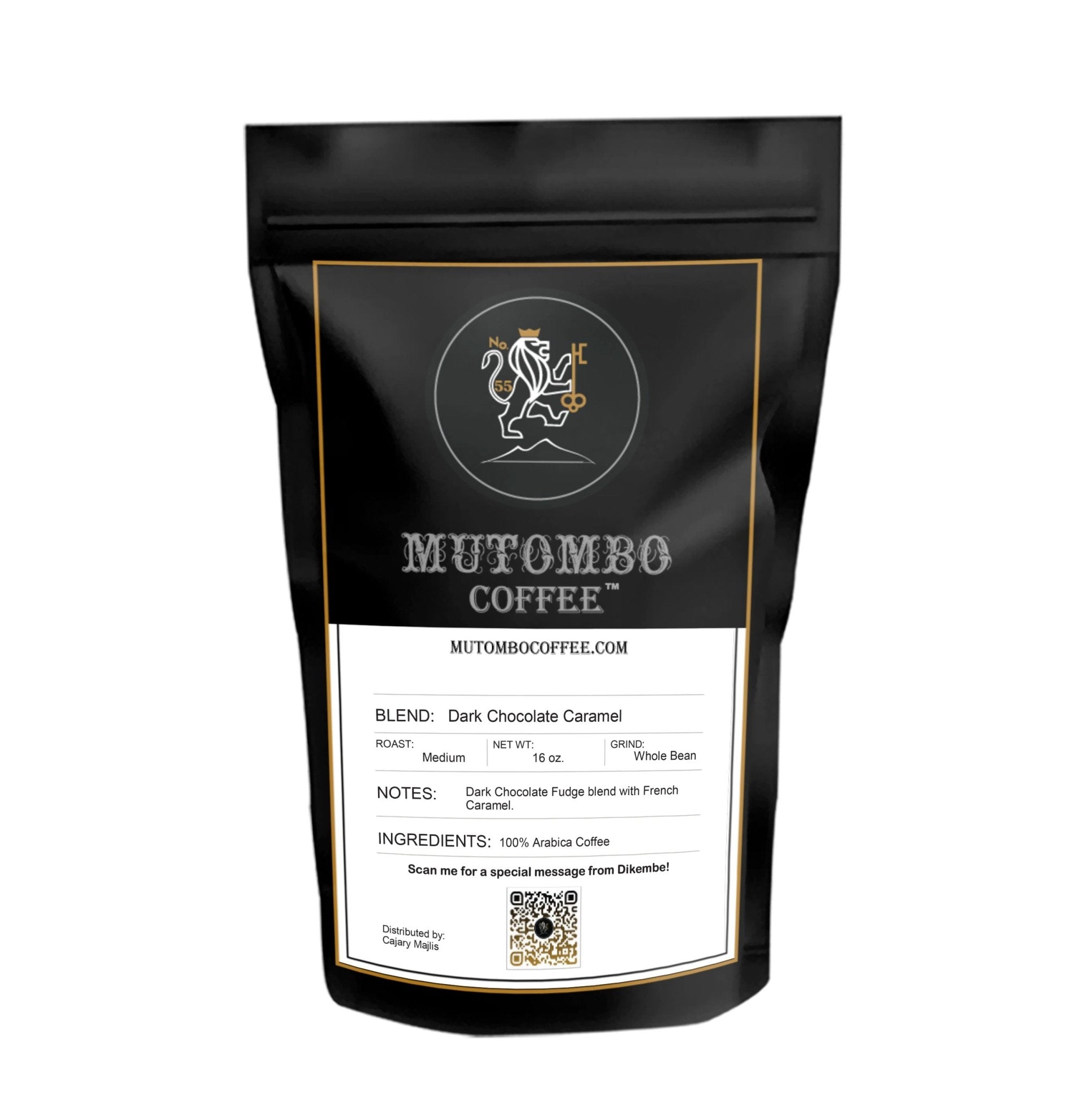 Dark Chocolate Caramel - Drip / Regular 16 oz. - Mutombo Coffee