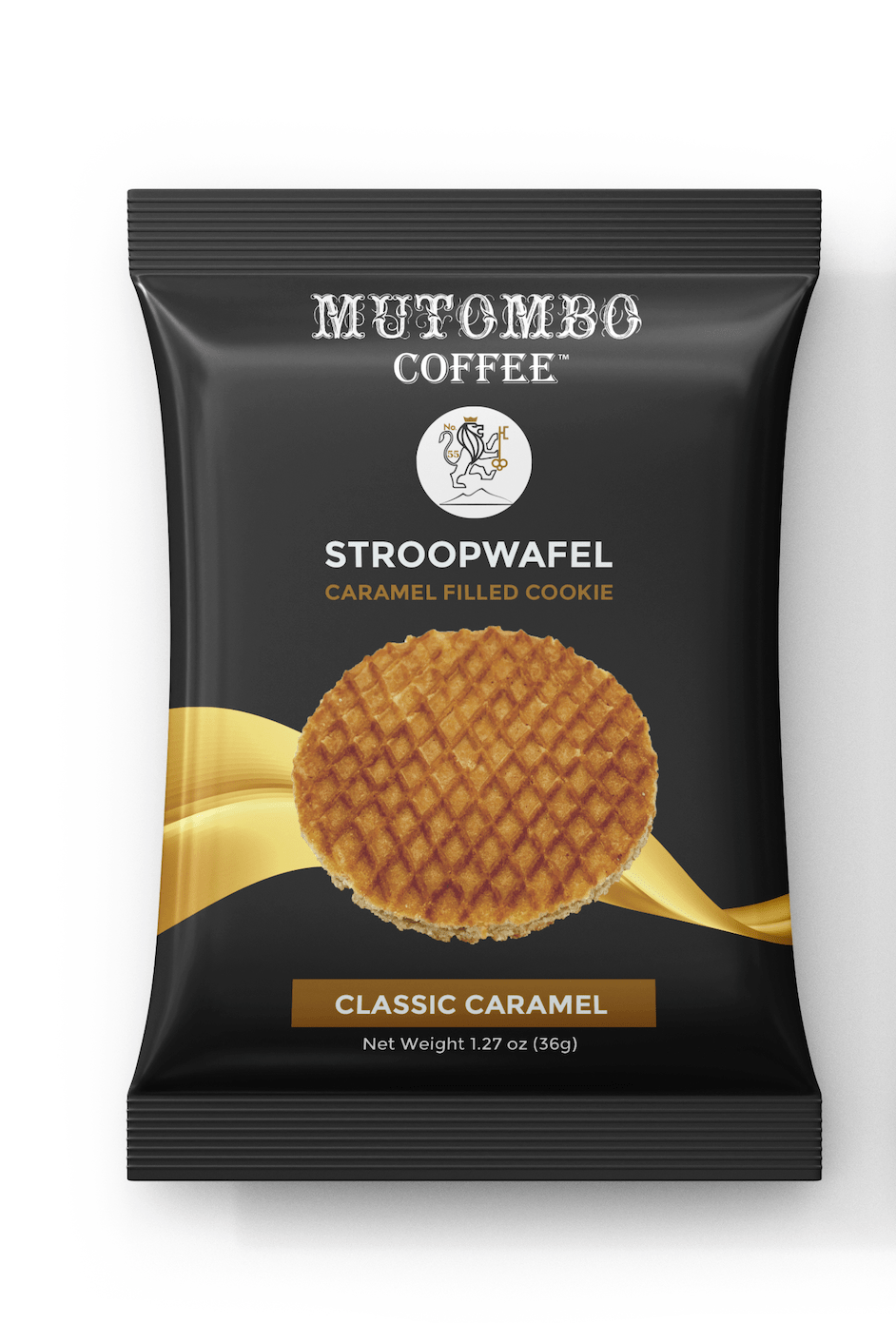 FREEMutombo Coffee Caramel Stroopwafel 1 Count Pack - Mutombo Coffee