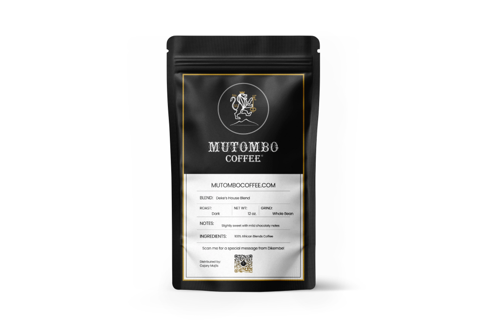 Mutombo Coffee Deke’s House Blend, 12 oz. - Mutombo Coffee